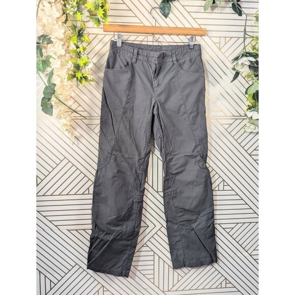 The North Face Women's Hiking Pant Gray Out Door Sports Comfort Convertible Sz 8 - Picture 1 of 9